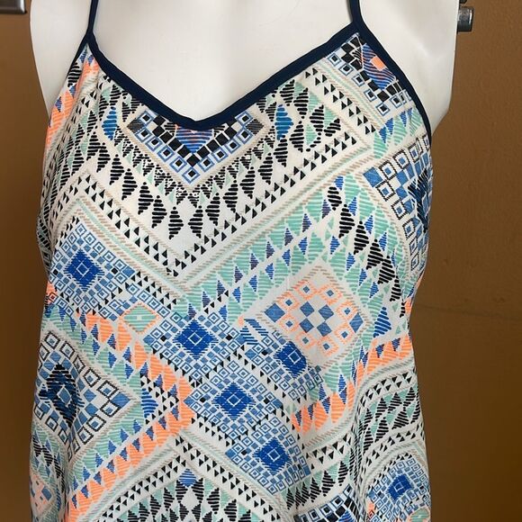 Skies are Blue Anthropologie Multicolored Racer Back Tank Top women’s Size Small - Picture 2 of 10